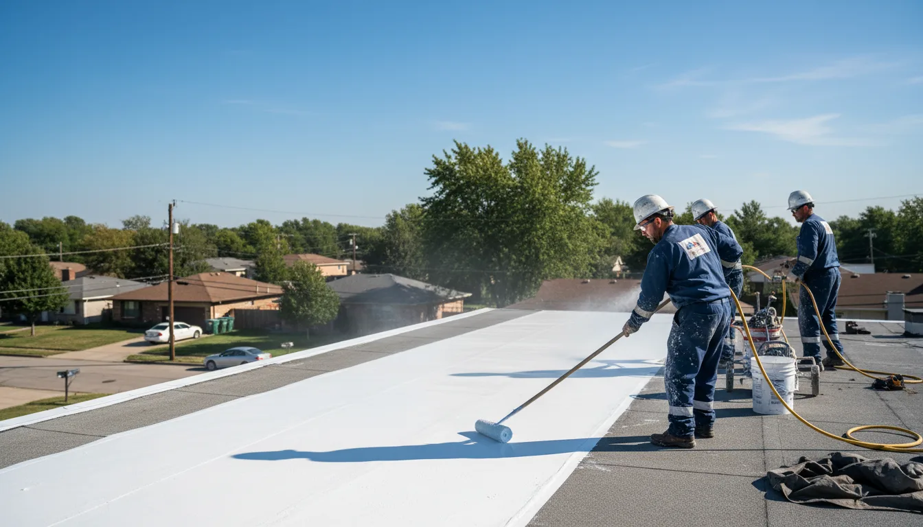 Commercial roof coating in Straughn, IN near me
